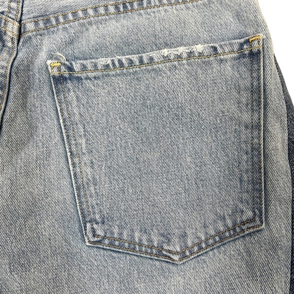 Citizens of Humanity Pieced Horseshoe Wide Leg Jeans Sz 26" Barrel Fracture Wash - Picture 14 of 15